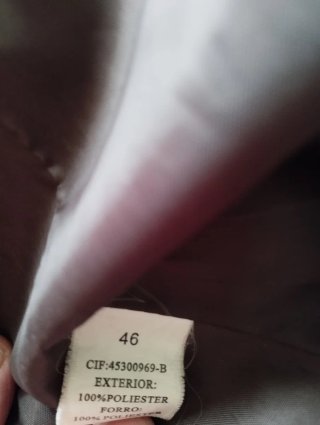 Abrigo largo mujer El Corte Inglés talla 46