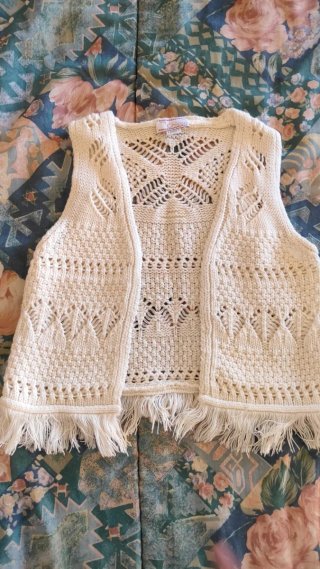 Gilet bambina cotone 5/6 anni