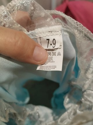 Disfraz Princesa Azul y Blanco