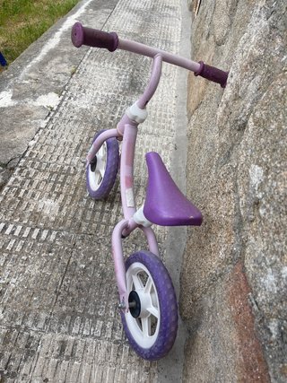 Bici infantil rosa y morada
