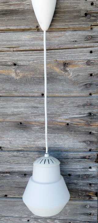 Lampadario vintage vetro opalino