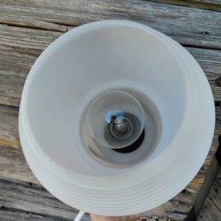 Lampadario vintage vetro opalino