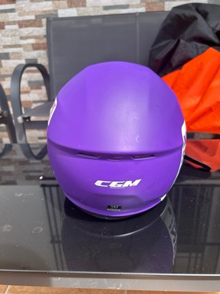 Casco Moto CGM Morado Talla Niño