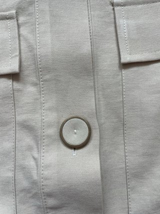 Chaleco Zara Beige Bolsillos y Cinturón