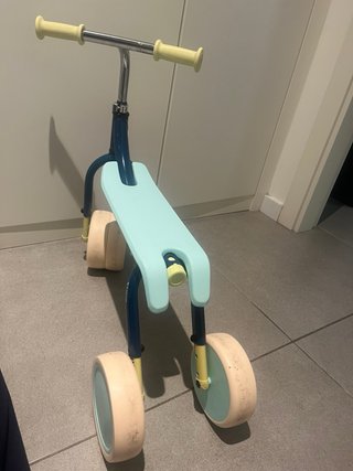 Bicicleta sin pedales 2 en 1 Azul/Crema