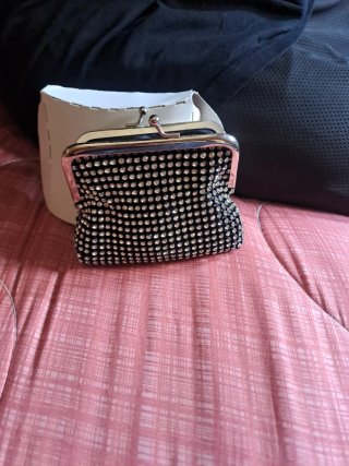 Pochette donna con strass