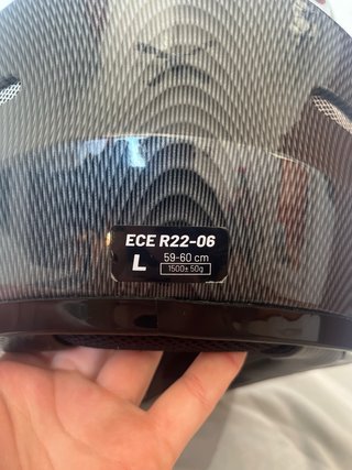 Casco Moto Favoto Negro/Gris carbono