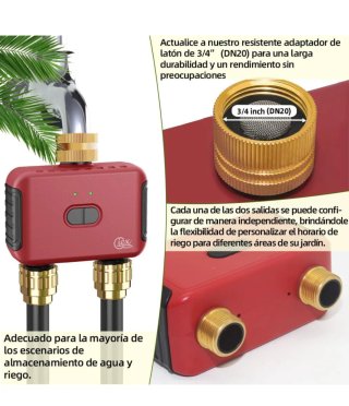 Temporizador Riego GIEX 2 Zonas