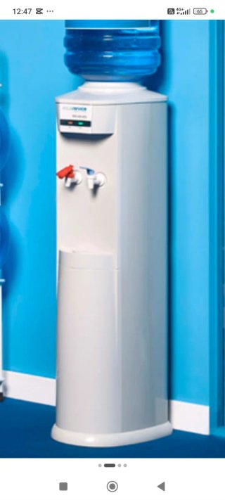 Dispensador de agua blanco