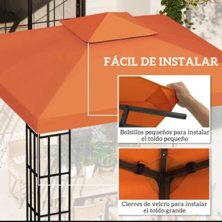 Techo repuesto cenador 3x3