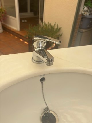 Mueble de baño haya y lavabo