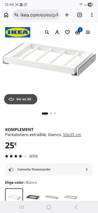 Pantalonero Ikea 55x35