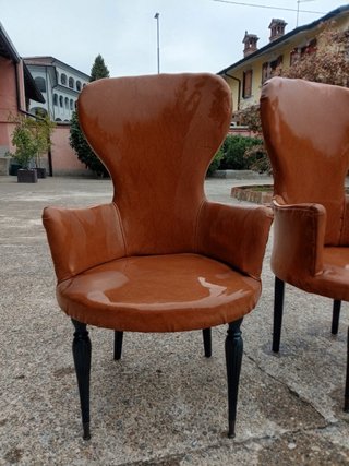 Coppia Poltroncine Vintage Pelle
