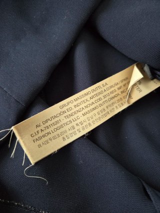 Vestido azul sin mangas Massimo Dutti