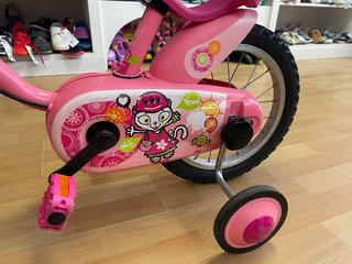 Bicicleta Btwin rosa 14” Princesas
