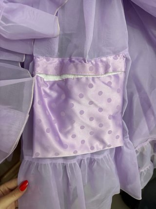 Traje Gitana Morado Hecho a Mano