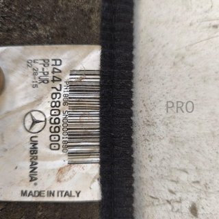 ALFOMBRILLA TRASERA MERCEDES VITO USADO A4476809900