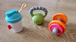 Fisher Price Biberón, Pesa y Mancuerna Bebé