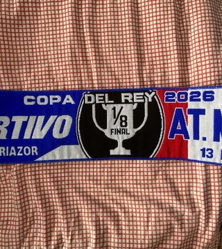 Bufanda Copa del Rey 2026 Deportivo vs Atl. Madrid