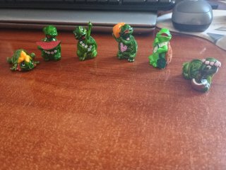 Figuras Tortugas Kinder Ferrero 1993