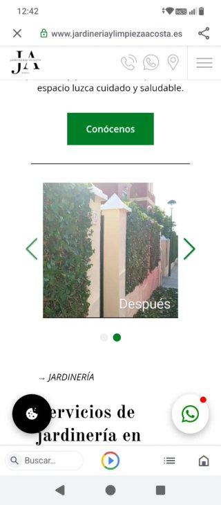 Empresa de jardinería y limpieza Acosta.