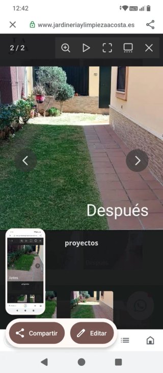 Empresa de jardinería y limpieza Acosta.