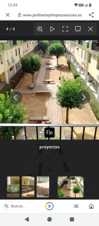 Empresa de jardinería y limpieza Acosta.