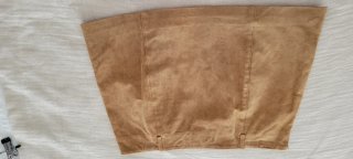 Minifalda Zara Piel Marrón Talla M