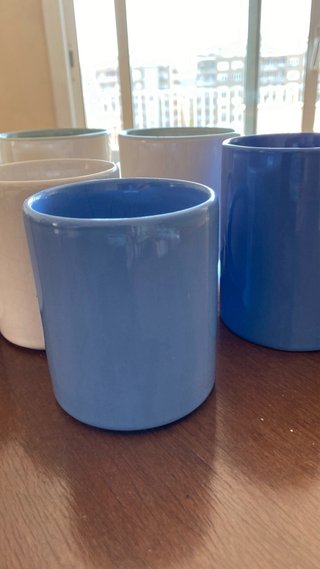 Juego de 6 tazas de cerámica