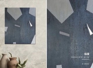 Quadro abstrato SIR 60x80cm
