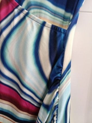 Vestido Bershka estampado multicolor T.XS/S