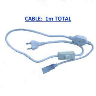 Tira led cálida 3m( 1m cable y 2m de tira)