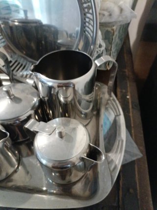 Juego de café acero inoxidable