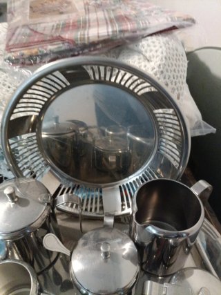 Juego de café acero inoxidable