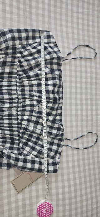 Top cuadros vichy tirantes espalda ajustable
