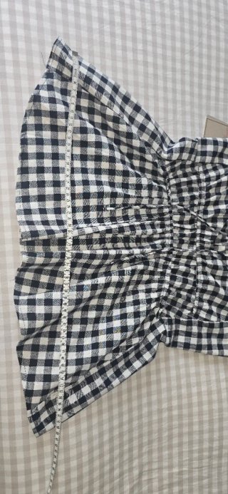 Top cuadros vichy tirantes espalda ajustable