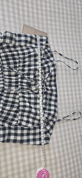 Top cuadros vichy tirantes espalda ajustable