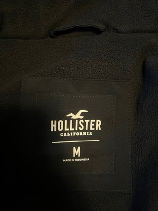 Giacca Hollister nera con cappuccio