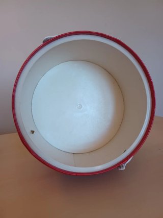 Costurero vintage Heller Nr. 910 rojo Space Age