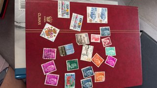 Colección de sellos y álbum