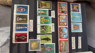 Colección de sellos y álbum