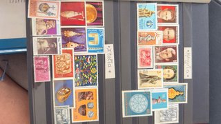 Colección de sellos y álbum