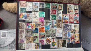 Colección de sellos y álbum