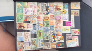 Colección de sellos y álbum