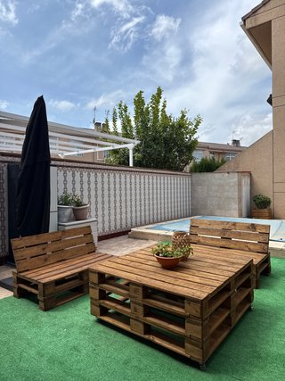 NUEVO Conjunto Terraza Palets Madera