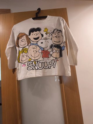 Camiseta Zara Snoopy Manga Larga