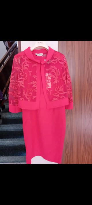 Abito da cerimonia rosa/rosso