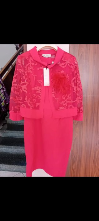 Abito da cerimonia rosa/rosso