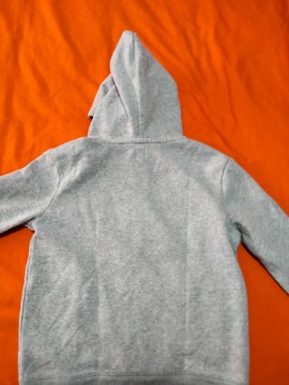 Sudadera Gap Gris con Logo Rosa