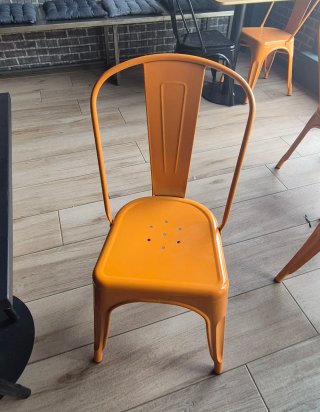 Silla Lix apilable Sklum Naranja